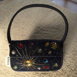 STAUD Tommy Beaded Bag – Navy Celestial